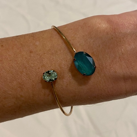 Jewelry - Spiral Cuff Bracelet with Gemstones